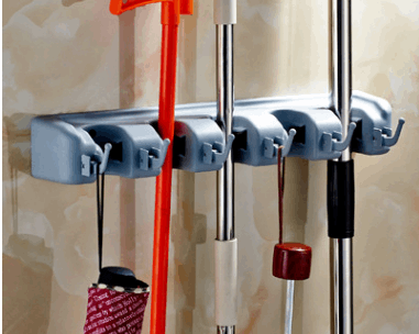 Broom Hanger  Wall-Mounted Organizers for Tidy Homes